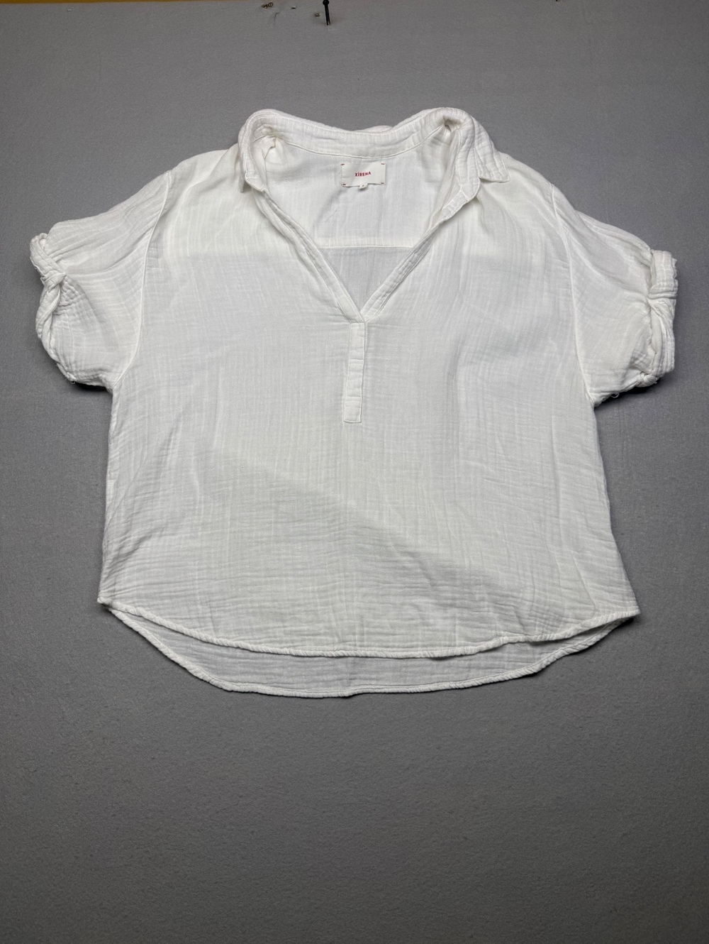Xirena Cotton Blouse Women Medium White Casual